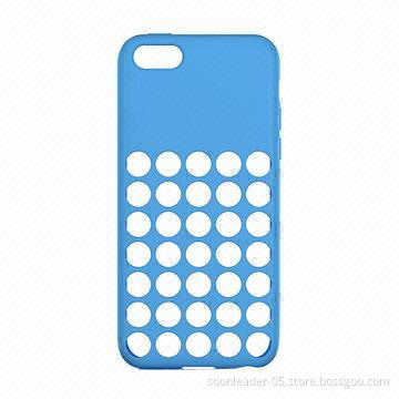 Soft Gel Flexible TPU Case for iPhone 5C, with Hole Pattern